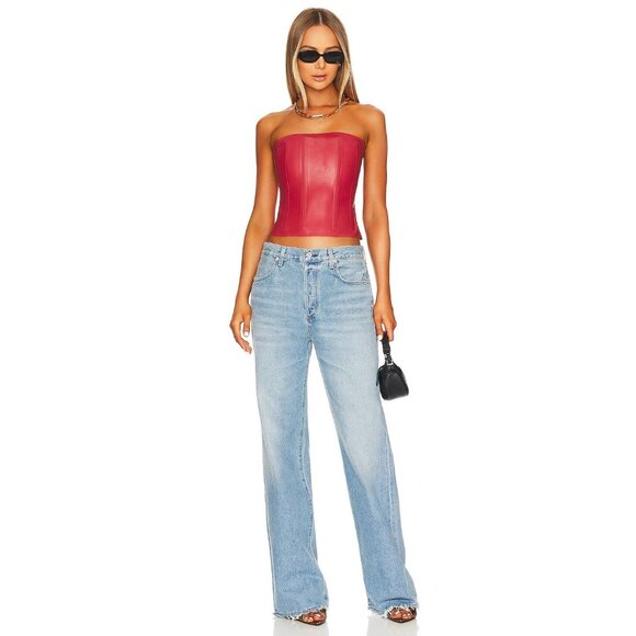 Miaou Libra Corset in Strawberry Red Latex S NWT $395 - Picture 4 of 4